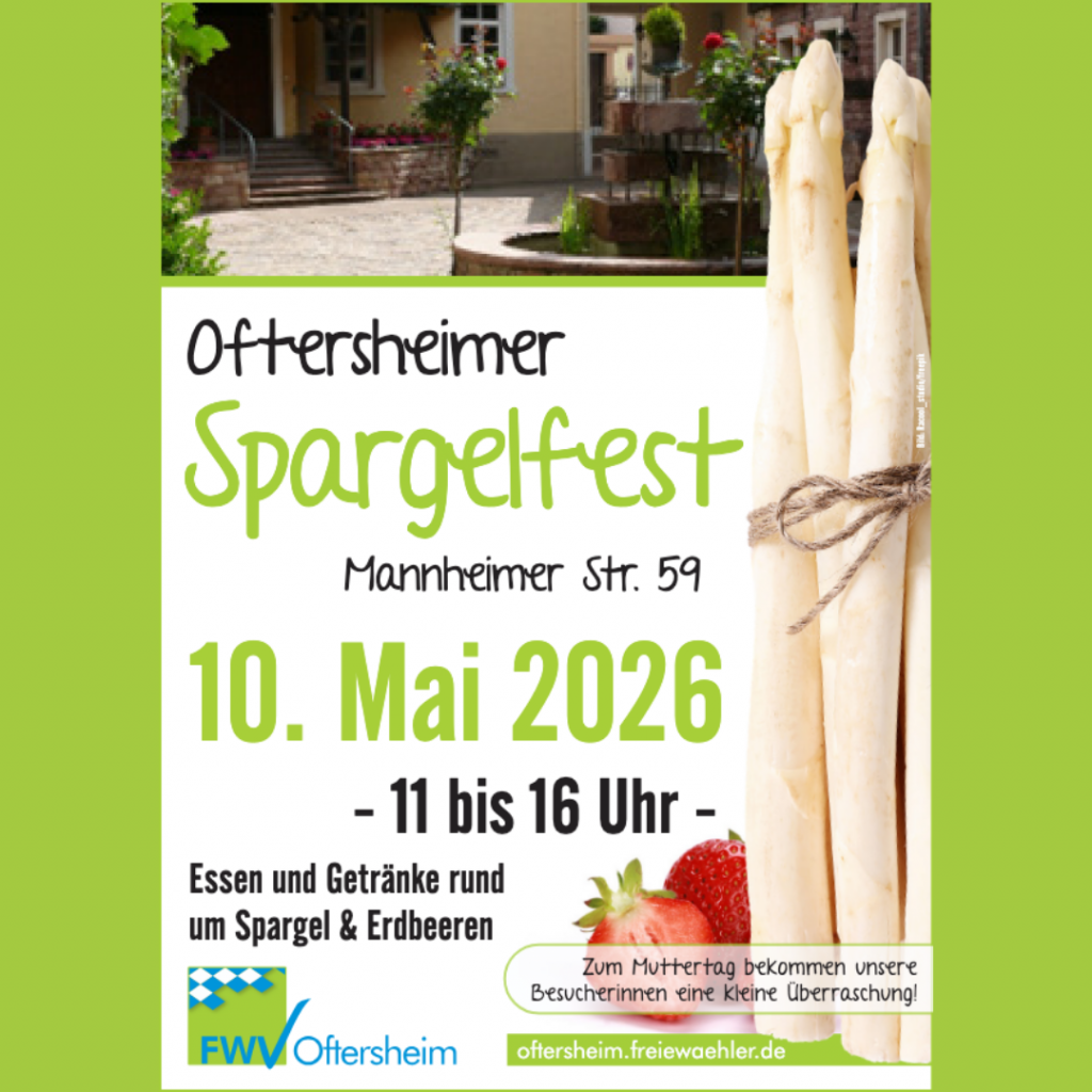 Spargelfest Freie Wähler Oftersheim